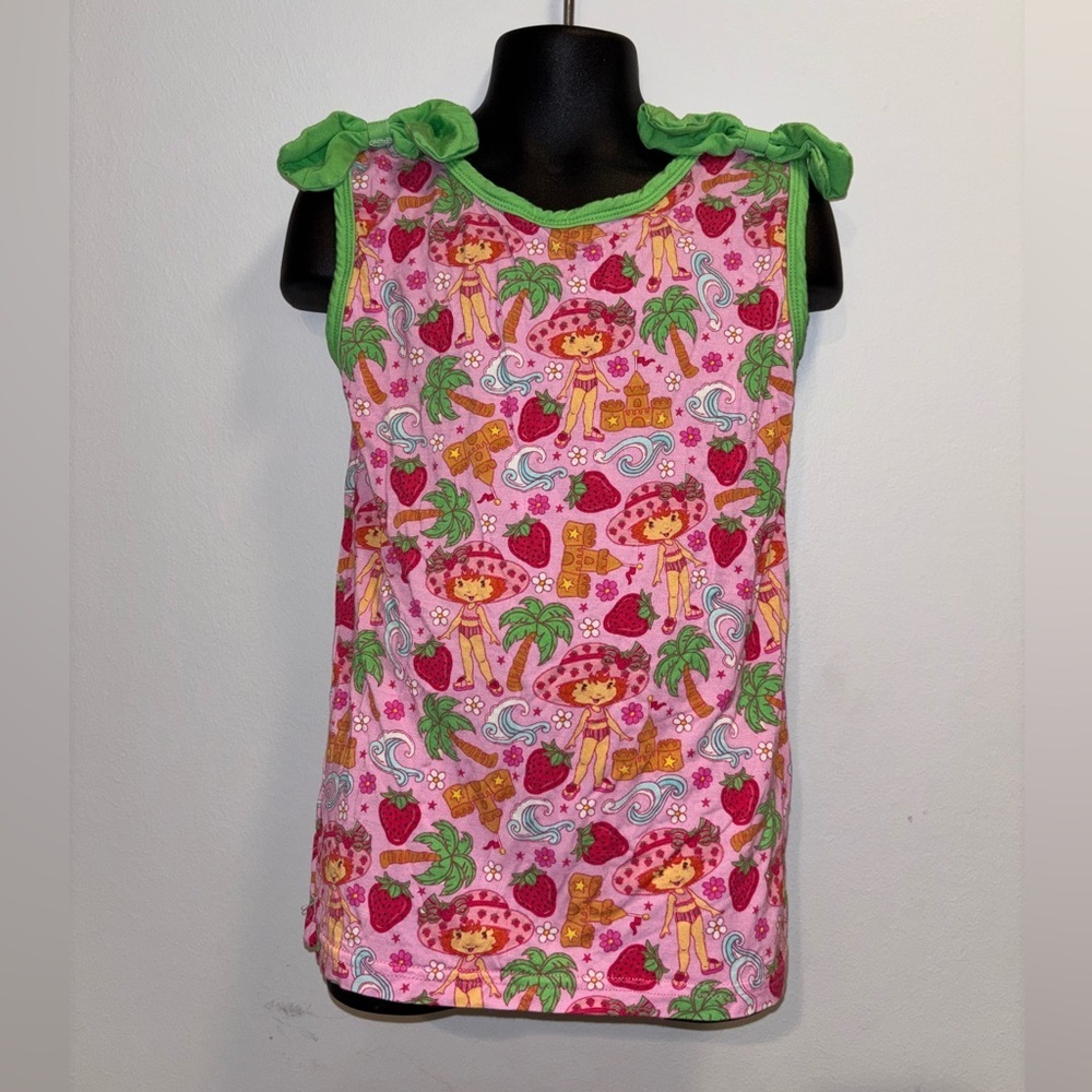 Strawberry Shortcake Kids Pajama Top - Pink & Green
